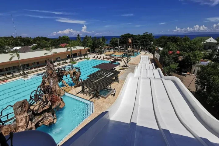 Water slide and pools at Port Royale Waterpark Resort